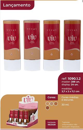 Base liquido matte sort.2 /24pcs Vivai