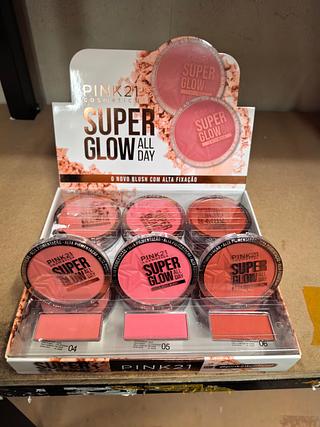 Blush super Glow all day c/24pcs cor:4,5,6 Pink 21