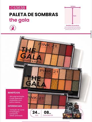 Paleta de sombras the gala/ 24UNID Pink21 (CS3638)