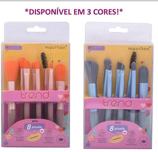 Kit com 8 Pinceis para Maquiagem /12pcts Macrilan