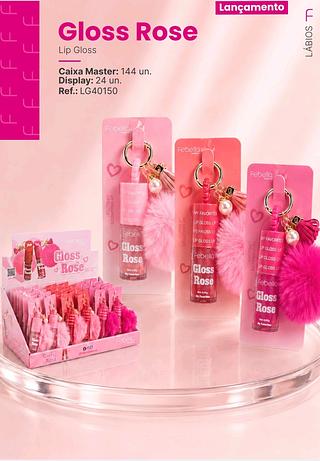 Lip gloss Rosa /24pcs Febella