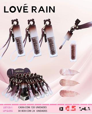 Li gloss chocolate C/24pcs LOVE RAIN