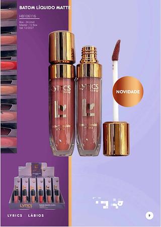 Batom liquido matte make up C/24pcs Lyrics