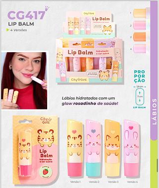 Lip Balm Gatinho c/24pçs City Girls