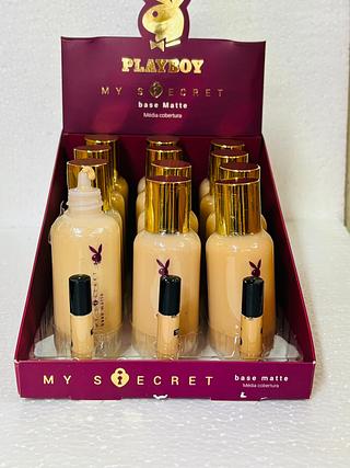 Base matte MEDIA COBERTURA claro C/12pcs Play Boy