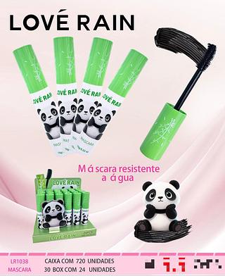 Máscara de Cilios a Prova d´água c/24pçs Love Rain