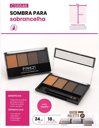 Sombra para sobracelha /24pcs Pink21