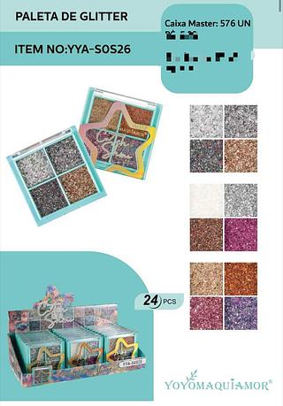 PALETA DE GLITTER C/24PCS