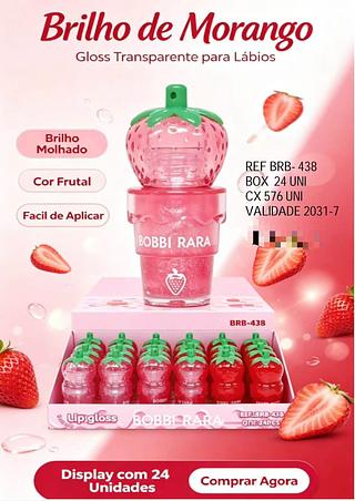 Brilho de morango /24pcs BOBBI RARA
