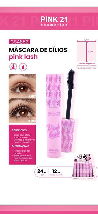 Mascara de Cilios Pink Lash c/24pcs PINK 21