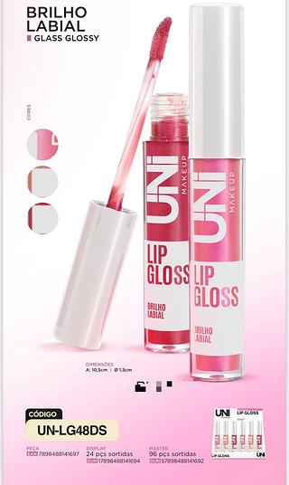 Brilho Labial C/24pcs UNI