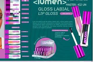 Gloss labial (grupo-2) /36pcs RUBY ROSE