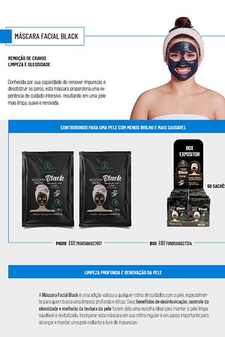 Mascara Facial Black c/50pcs Phallebeauty