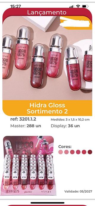 Hidra Gloss Sortimento 2 C/36PCS (3201.1.2) VIVAI