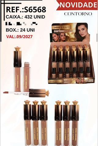 Contorno Liquido c/24pçs Sarah´s Beauty