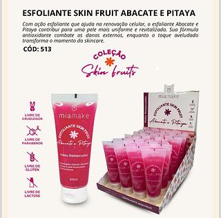 Esfoliante Skin Fruit Abacate e Pitaya c/24pçs Mia Make