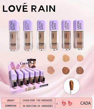 Corretivo liquido c/24pcs LOVE RAIN