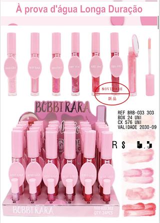 Lip Gloss c/24pçs Bobbi Rara