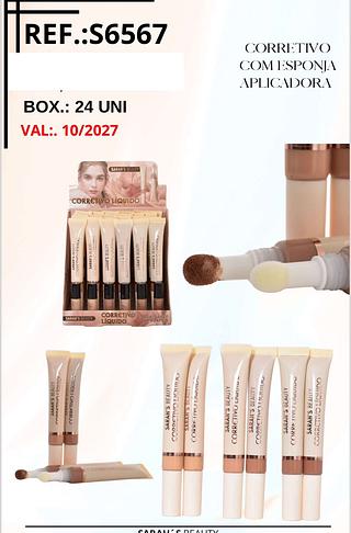 Corretivo com esponja aplicadora /24pcs SARAHS BEAUTY
