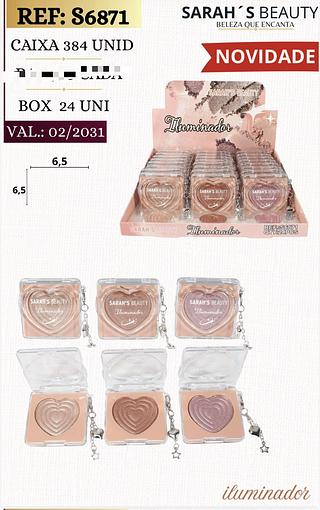 Iluminador c/24pcs Sarah´s Beauty