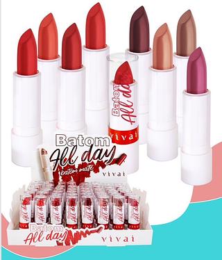 Batom Matte All Day/ 48pcs VIVAI
