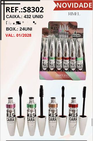 Máscara de Cilios c/24pçs Sarah´s Beauty