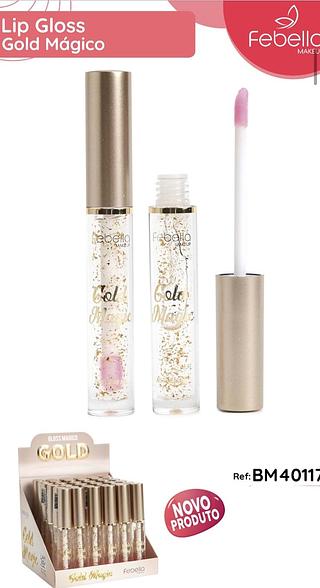 Lip gloss Gold mágico/ 36pçs FEBELLA