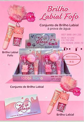 Brilho labial fofo /12pcs BOBBI RARA
