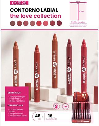 Contorno labial c/48pcs PINK 21