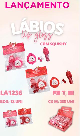 Lip gloss com Squishy C/12pcs LABRANCHE