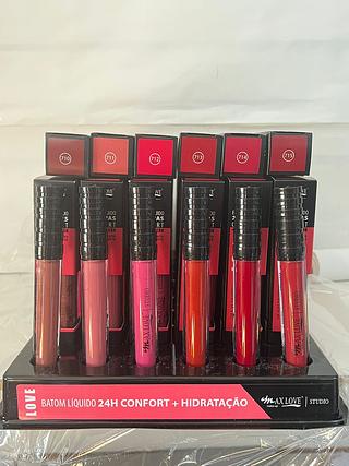 Batom liquido matte 24hrs Love/ 48pçs (710-715) Maxlove