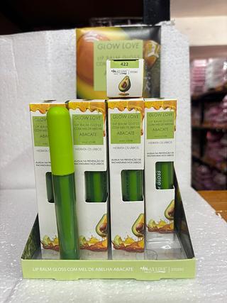 Lip Balm Gloss com Mel de Abelha- Abacate /28pçs Max Love (422)