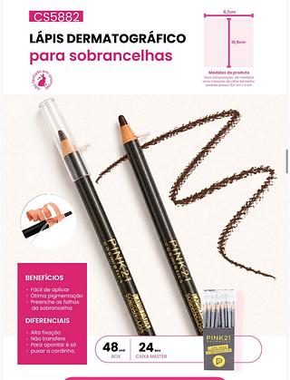 Lapis demografico para sobrancelha /24pcs Pink21