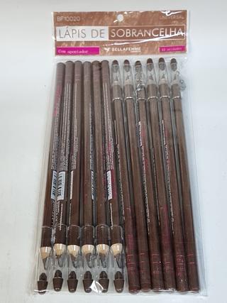 Lapis de Sobrancelha Universal Bellafemme C/12pcs