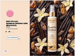 Body Splash Baunilha Cremosa 120ml c/24pcs BELLE ANGEL