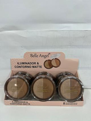 Iluminador e Contorno Matte/ 12unid (B003-1) Belleangel