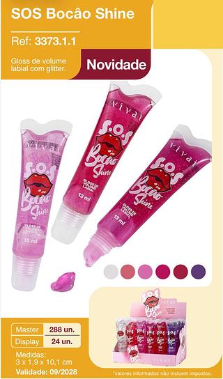 Gloss s.o.s bocao shine /24pcs Vivai