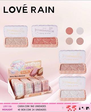 Iluminador em po /24pcs LOVE RAIN