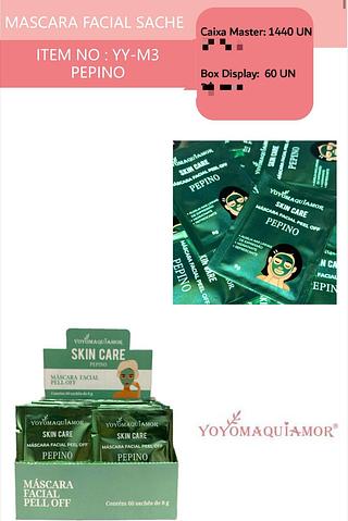 Mascara facial sache PEPINO c/60pcs YOYO MAQUIAMOR