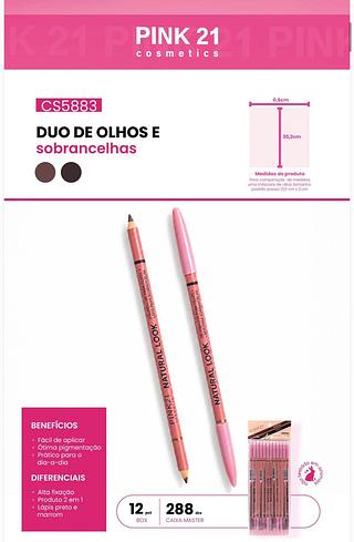 Duo de olhos e sobracelhas c/12pcs PINK 21