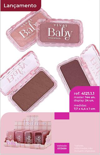 Estojo de blush baby /24pcs Vivai