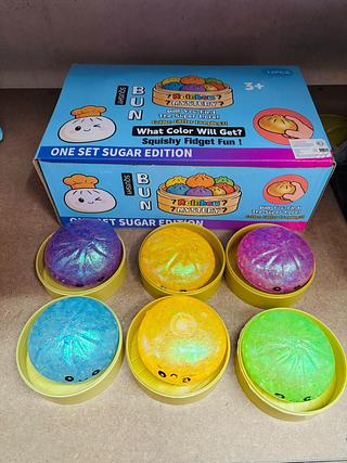 Brinquedos Espremer Bolas De Alívio Do Estresse -8.5cm /12PCS