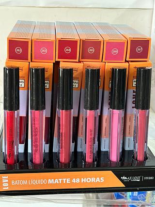 Batom liquido matte 48hrs cor:262-267/ 48pçs Maxlove