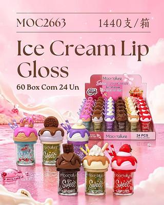 Ice Cream Lip Gloss c/24pcs