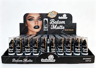 Batom bala hidratante preto C/50pcs sombra flor