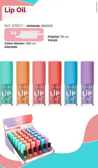 Lip Oil c/36pçs (3093.1.1) Vivai