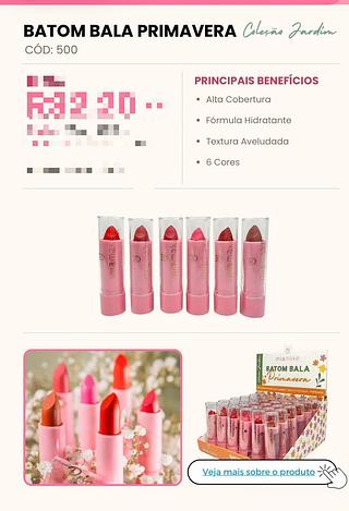 Batom bala primavera /36pçs Mia Make