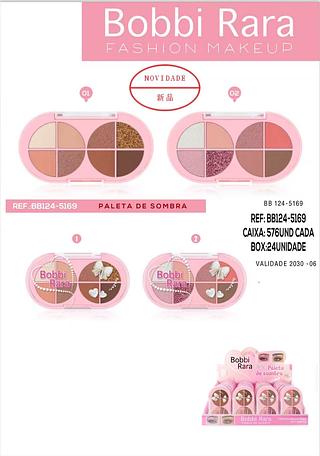 Paleta de sombras c/24pcs Bobbi Rara