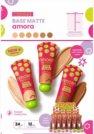 Base matte amora C/24pcs PINK 21