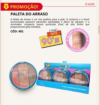 Paleta do Arraso c/12pçs Mia Make